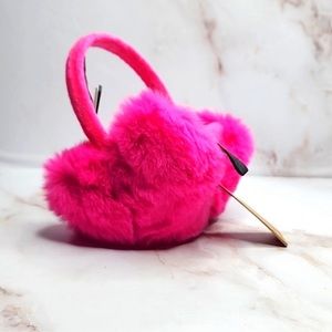 Steve madden hot pink earmuffs new